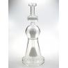 Double filtration ball Pyrex Glass Water Pipes female 14 joint Fancy glass oil
