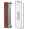 China UFP62fa Asymmetric Flow Path Brazed Plate Heat Exchanger Copper 4.5Mpa wholesale