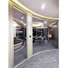 China Customizable Curved Glass Partition Wall with Aluminum Frame wholesale