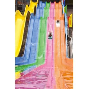 wonderful rainbow slide fiberglass water slide for amusement park