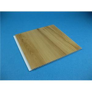 China Insulation UPVC Wall Panels Decorative Ceiling Tile Wooden Pattern For Kitchen Ceiling supplier