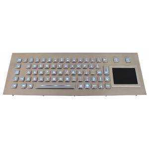 China 70 Keys Rugged Backlit USB Keyboard With Touchpad Kiosk Keyboard supplier