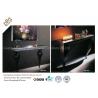 China Modern Hotel Washroom / Lobby Decor Luxury Console Table Mirror Stainless Steel Leg wholesale