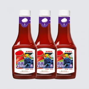 340g Glass Ketchup Bottle OEM Tomato Sauce Squeeze Bottle