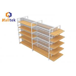Steel Frame And Wood Light Duty Retail Shop Display Stands