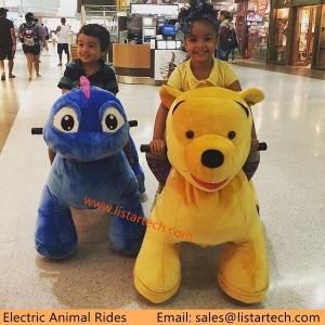 Shopping Mall Motorized Plush Riding Animals, Animal Rides For Mall, Shopping mall animal