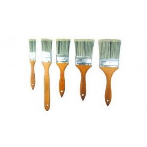 Hollow Polyester Filament Flat Bristle Paint Brush For House Wood Handle