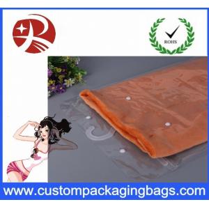China Waterproof Transparent Pvc Hook Bag For T - Shirt Packing , Eco Friendly supplier