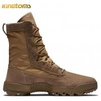 Rubber Outsole Mens Tactical Leather Jungle Boots 8" Collar Military Combat Boots