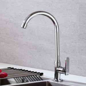 China Ergonomic Single Lever Cold Water Only Kitchen Tap Zinc Die Casting supplier