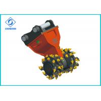 China Low Noise Drum Cutter For Excavator , Flexible Hydraulic Rotary Cutter HDC50 on sale
