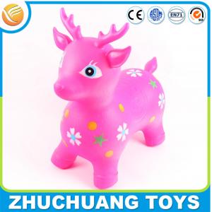 China colorful plastic cartoon deer zoo animal toys for kids supplier