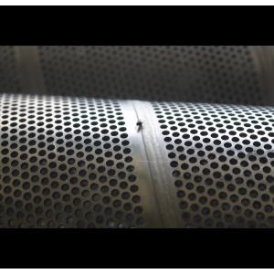 China Round Perforated Metal Pipe , Spiral Perforated Tube Varnished With Subsequent Baking supplier