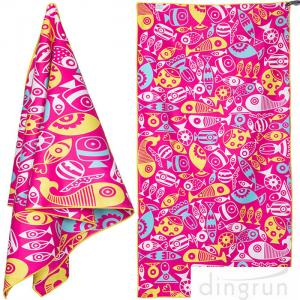 China Quick Dry Super Absorbent Lightweight Microfiber Beach Towels For Travel supplier