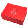 China Custom Printing Large Size Folding Christmas Eve Hamper Magnetic Gift Packaging Box With Ribbon wholesale