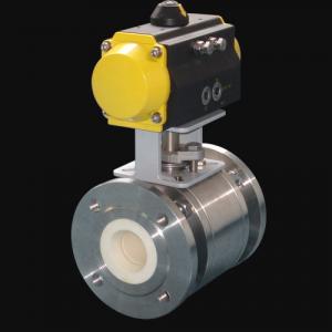 Air Actuated Ceramic Lined Ball Valves Quarter Turn Actuator