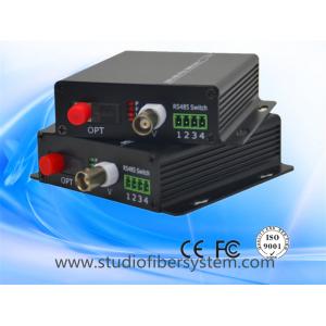 China 1ch analog video+analog audio/data fiber converter for CCTV system supplier