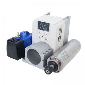 Water Cooling CNC Router Spindle Motor Kits with Inverter Drive and 80mm Diameter