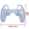 China Clear Controller With Thumb Cover Shell For PS5 Controller HOXC Game Cover Device Grip PS5 Silicone Protective High Quality Transparent PC Case wholesale