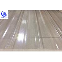 China Transparent Corrugated Clear Polycarbonate Roofing Sheets Wave Or Trapezoidal Type on sale