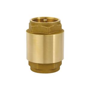 China 1 1 4 1 1 2 Vertical Brass Non Return Spring Check Valve for Water Supply Pipe System supplier