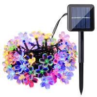 China Solar String Lights Solar Flower String Lights 50 LED for Indoor Outdoor Patio Garden Xmas Holiday Festivals Decorations on sale