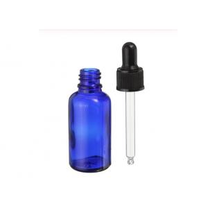 China 30 Ml Blue Empty Essential Oil Bottles With Glass Dropper Convenient Packaging supplier