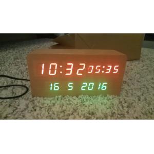 wood alarm azan clock quran speaker on table clock inside 8GB TF card Arabic languages with IR control