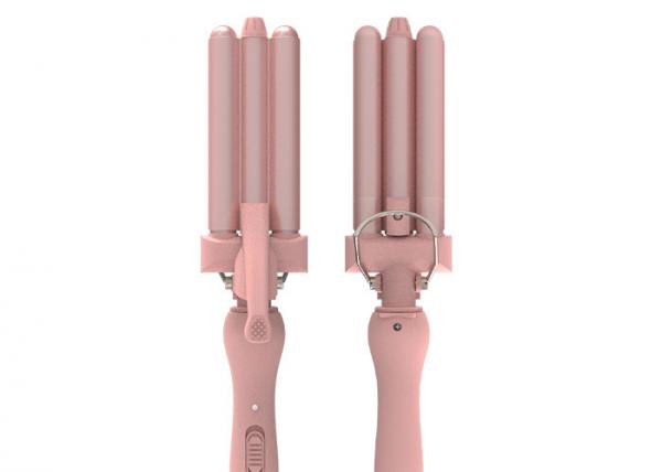 Triple Barrel Mini Travel Curling Iron With 360 Swivel Power Cord