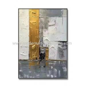 China Abstract Golden 3D Art Paintings Canvas Decorative For Office Decoration supplier