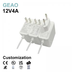 48W 4A 12V DC Wall Mount Power Adapters Terminal Block For Hair Trimmer