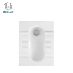 Complete Set Ceramic Squat Pan Toilet Flushing Tank Odor Resistant Bathroom Toilet
