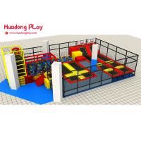 China Foam Pit Customized Professional Trampoline Equipment  For 200 Sqm Indoor Amusement Playground on sale