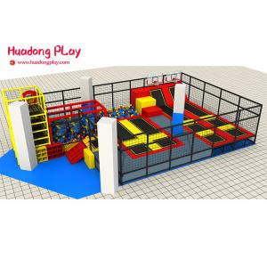 China Foam Pit Customized Professional Trampoline Equipment  For 200 Sqm Indoor Amusement Playground supplier