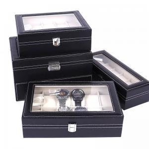China Composite Material PU Leather Jewelry Box 33X22X9CM For Watch Storage supplier