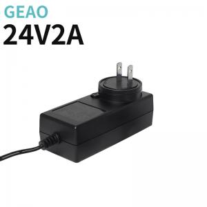 24V 2A Plug In Power Adapter Interchangeable Universal Charging Adapter FCC