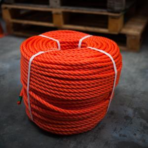 China CCS ABS Certified Polypropylene Orange Rope for Shipbuilding Industry supplier