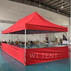 Half Barrier Instant Folding Tent / Folding Shelter Tents With Sidewalls