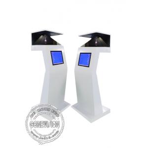 China Totem Touch Kiosk Computer 3d Hologram Showcase Reflective Glass Screen supplier