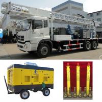 China 400m Drill Rig Machines Truck Mounted Water Well Borehole With Drilling Tools on sale