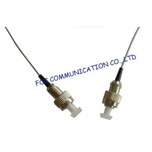 FC / UPC 0.9mm Fiber Optic Patch Cord , Stainless Steel Tube Soft Armored Patch Cord