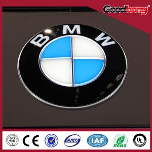 Indoor 4S store display famous brand car logo with light led box in high quality,standard