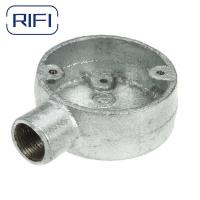 China Electrical Conduit Circular Junction Box Malleable Iron 20mm 25mm on sale