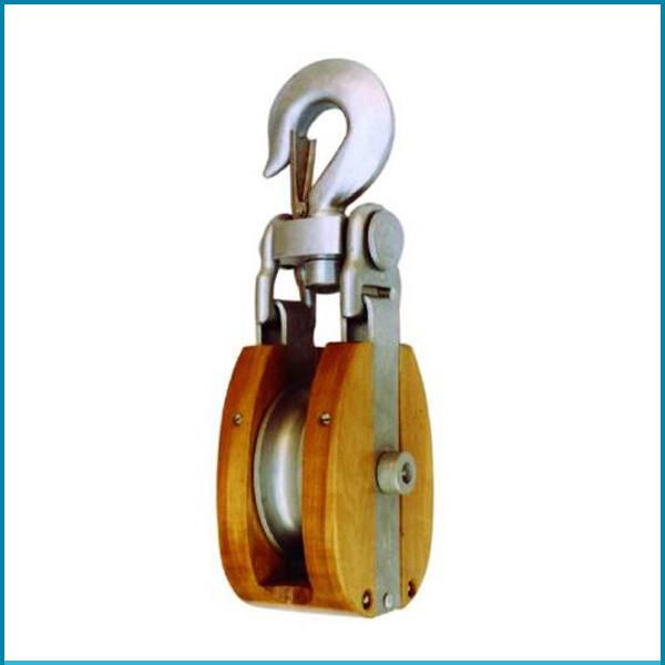 B084 Closed Type Single Sheave Pulley Block With Swivel Hooks