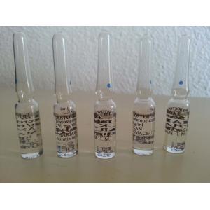 Pharmaceutical Glass Ampoule Bottle Clear And Amber Color With Printing 2ml