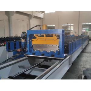 China Composite Deck Floor Roll Forming Machine  0.8mm-1.5mm 2 Inches With Embossing Ribs supplier
