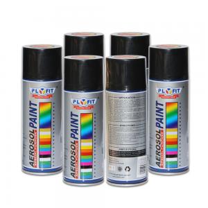 China Low Chemical Odor Acrylic Spray Paint Black Silicone Resin Non Toxic Heat Resistant supplier