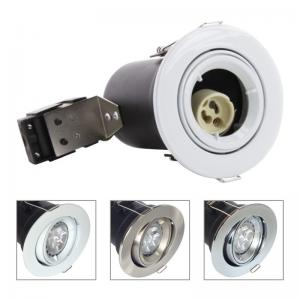 China China GU10 Aluminium Centre Tilt LED Fire Rated Downlight - White Color supplier