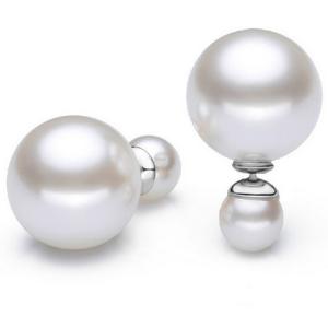 China Double-faced Pearl Double Pearl Beads Stud Earring (EEPEARL02) supplier