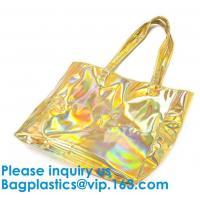 China Promotional Custom Waterproof Transparent Pvc Beach Bag Sets Shopping Online Women Hand Bag on sale